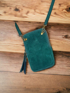 Pochette téléphone en cuir