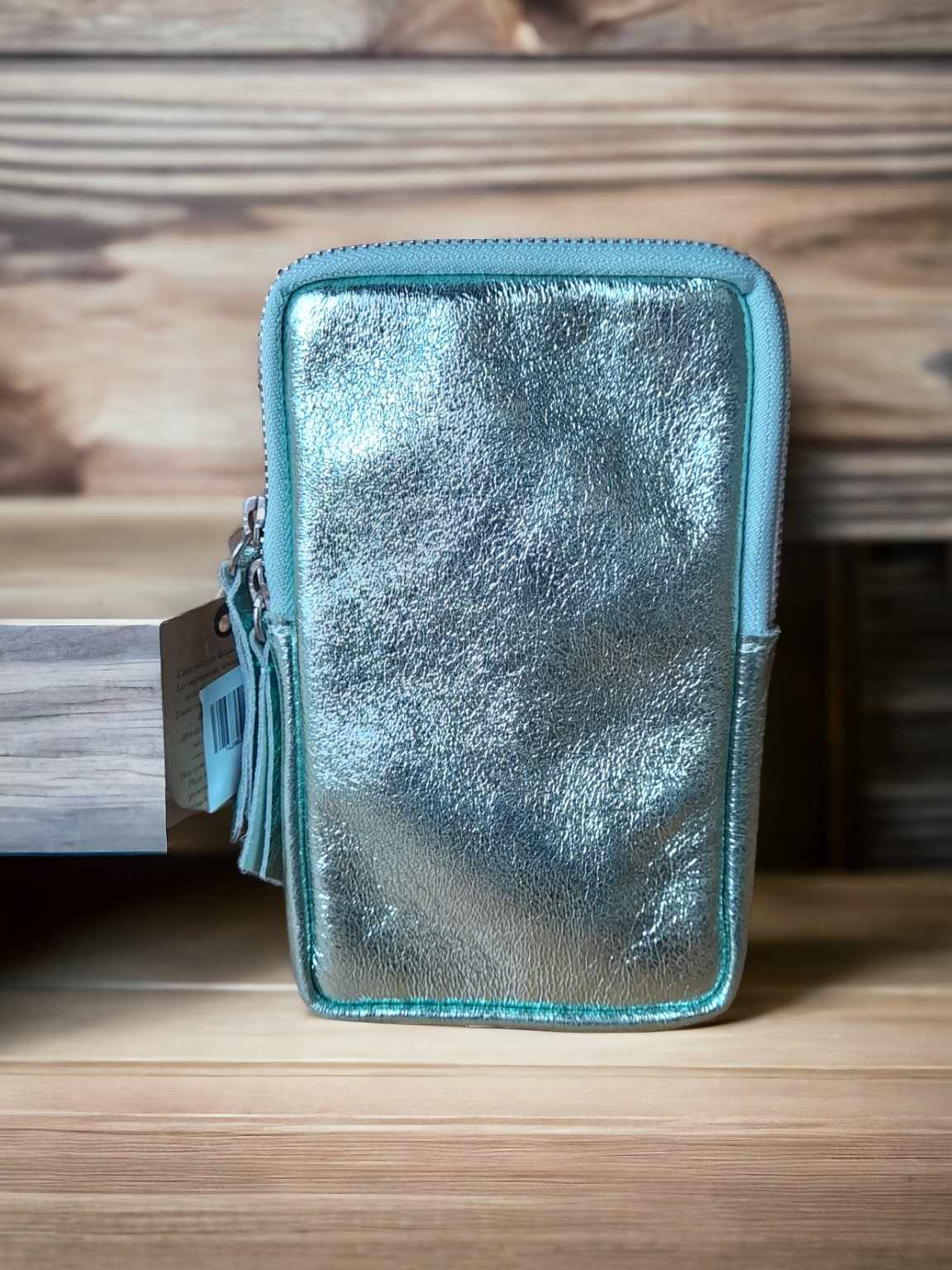 Pochette téléphone en cuir