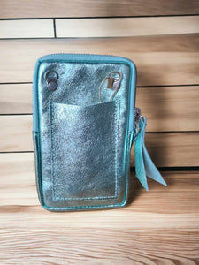 Pochette téléphone en cuir