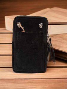 Pochette téléphone en cuir