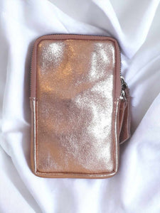 Pochette téléphone en cuir