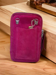 Pochette téléphone en cuir