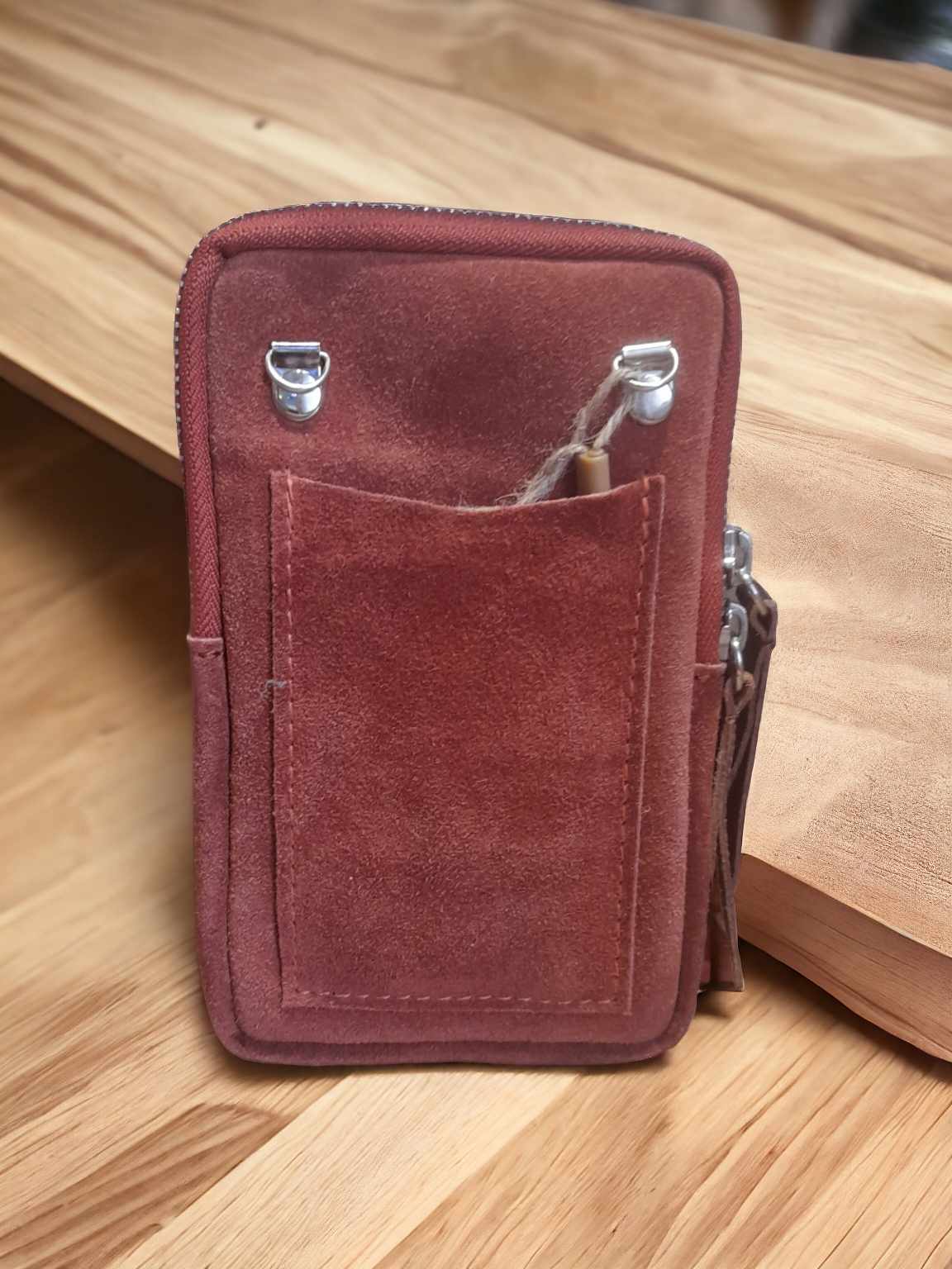 Pochette téléphone en cuir
