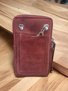 Pochette téléphone en cuir