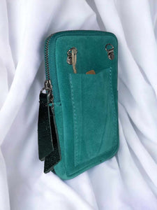 Pochette téléphone en cuir